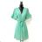Women's Long Sleeve Summer Dress (S/M ONE SIZE) ITALIAN FASHION IMPES238990 light green 