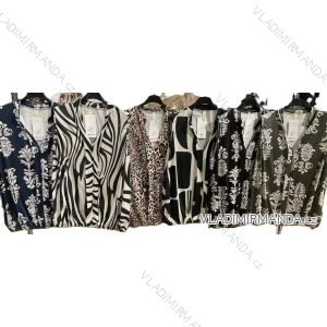 Elegantes Damenkleid mit langen Ärmeln (Einheitsgröße S/M) ITALIAN FASHION IMM23M6062