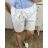 Tunika / Bluse Langarm Damen Oversized (3XL / 4XL ONE SIZE) ITALIAN FASHION IMWQ2191650 56/58 weiß
