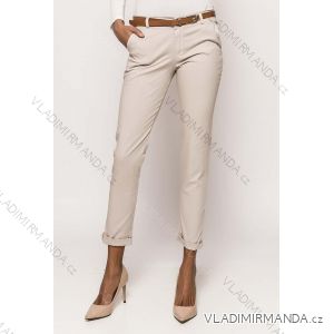 Kalhoty letní elegantní s páskem dámské (S/M/L/XL) ITALSKÁ MÓDA IMPES242156
