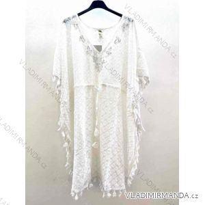 přehoz přes plavky krajkový boho krátký rukáv dámské (S/M/L ONE SIZE) ITALSKÁ MÓDA IMM24M9119