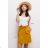 Sukně krátká dámská (S/M/L/XL/XXL) ITALSKÁ MÓDA IMPES24STESSYžlutá hořčicová XL/2XL