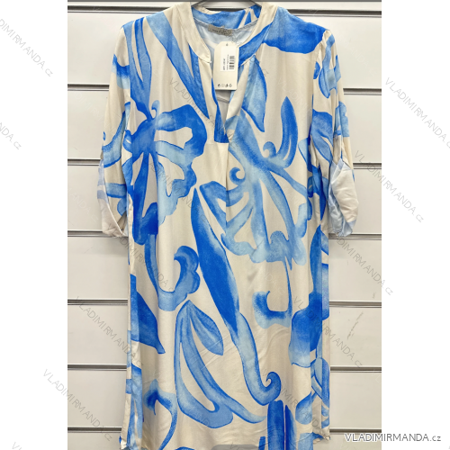 Tunika oversize krátký rukáv dámská (S/M ONE SIZE) ITALSKÁ MÓDA IMPSH2422c47