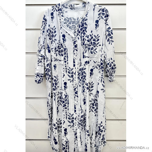 Damen-Tunika mit kurzen Ärmeln in Übergröße (Einheitsgröße S/M) ITALIAN FASHION IMPSH2322161