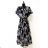 Women's Long Sleeve Summer Dress (S/M ONE SIZE) ITALIAN FASHION IMPES238990 black 