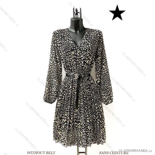 Šaty letní elegantní dlouhý rukáv dámské (S/M ONE SIZE) ITALSKÁ MÓDA IMPES24SANIA4
