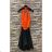 Women's Long Sleeve Summer Dress (S/M ONE SIZE) ITALIAN FASHION IMPES238990 oranžová neon 