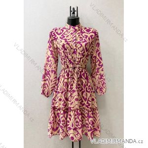 Šaty elegantný dlhý rukáv dámske (38/40 ONE SIZE) TALIANSKA MÓDA IMPES248723
