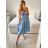 Tunic shirt long sleeve ladies (uni xl-3xl) ITALIAN Fashion IM720024 S / M Light blue