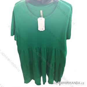 Šaty voľnočasové krátky rukáv dámske nadrozmer (42/44/46 ONE SIZE) TALIANSKA MODA IM724025