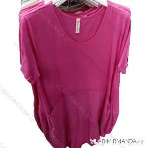 Women's Plus Size Casual Short Sleeve Dress (L/XL/2XL ONE SIZE) ITALIAN FASHION IM723061