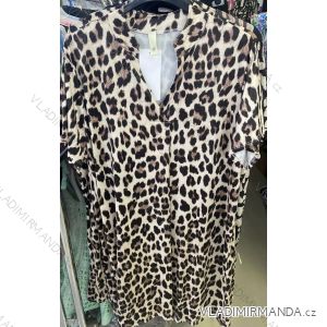 Icecool Summer Short Sleeve Women's Oversize Dress (42/44/46 ONE SIZE) ITALIAN FASHION IMM24M6652