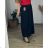 Women's Warm Long Sleeve Dress (L / XL ONE SIZE) ITALIAN FASHION IM421MIA zelená smaragdová 56/58
