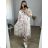 Women's Long Sleeve Shirt Dress (S/M ONE SIZE) ITALIAN FASHION IMWD232607 -   white -   44/46