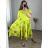Women's Long Chiffon Short Sleeve Dress (S/M ONE SIZE) ITALIAN FASHION IMWGS231048