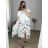 Women's Long Chiffon Short Sleeve Dress (S/M ONE SIZE) ITALIAN FASHION IMWGS231048