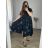 Women's Long Chiffon Short Sleeve Dress (S/M ONE SIZE) ITALIAN FASHION IMWGS231048