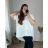 T-shirt tunic short sleeve ladies with pearls (uni sl) ITALIAN Fashion IM418240