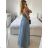 Women's Long Elegant Party Sleeveless Dress (S/M ONE SIZE) ITALIAN FASHION IMPSH24L662 Pink Old Pink S/M