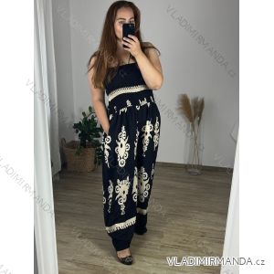 Overal dlhý carmen bez rukávu dámsky nadrozmer (54/56/58 ONE SIZE) TALIANSKA MÓDA IMWEC24060
