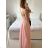 Women's Long Elegant Casual Sleeveless Dress (S/M ONE SIZE) ITALIAN FASHION IMPSH223623/DUR light green