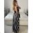 Women's Long Summer Sleeveless Dress (S/M ONE SIZE) ITALIAN FASHION IMM23M3667