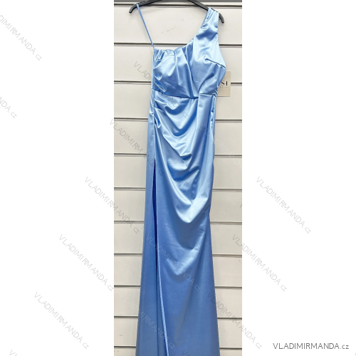 Šaty dlouhé společenské elegantní bez rukávu dámské (S/M ONE SIZE) ITALSKÁ MÓDA IMPSH246529