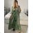 Šaty letné indické krátky rukáv dámske (S/M/L ONE SIZE) INDICKÁ MÓDA IMM24MAVIVA