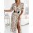 Carmen summer dress (S / M / L ONE SIZE) ITALIAN FASHION IMWY22051 -   Brown -   M / L
