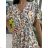 Women's Long Chiffon Short Sleeve Dress (S/M ONE SIZE) ITALIAN FASHION IMWGM23456