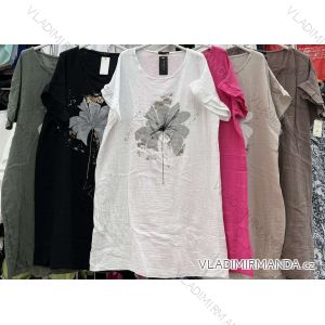 Women's Lace Boho Short Sleeve Dress (42/44/46 ONE SIZE) ITALIAN FASHION IMWF24525