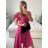 Women's Long Sleeve Hoodie Dress (S / M ONE SIZE) ITALIAN FASHION IMWA216095