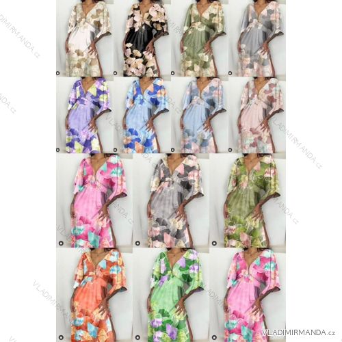 Kurzärmliges Sommerkleid für Damen (Einheitsgröße S/M) ITALIAN FASHION IMM23M20814