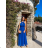Women's Sleeveless Long Party Dress (S/M ONE SIZE) ITALIAN FASHION IMM24M156