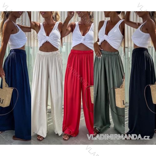 Kalhoty letní oversize dámské (S/M ONE SIZE) ITALSKÁ MODA IM424441