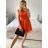Elegant formal dress with straps for women (S / M ONE SIZE) ITALIAN FASHION IMHMS23139/DU