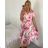 Women's Lace Cotton Short Sleeve Dress (S/M ONE SIZE) ITALIAN FASHION IMM23M7267
