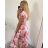 Women's Lace Cotton Short Sleeve Dress (S/M ONE SIZE) ITALIAN FASHION IMM23M7267