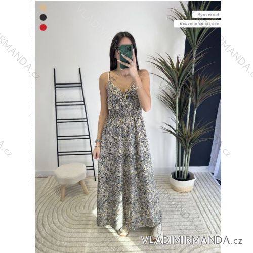 Women's Long Chiffon Short Sleeve Dress (S/M ONE SIZE) ITALIAN FASHION IMWGS231048