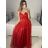 Women's Strapless Long Party Dress (S/M ONE SIZE) ITALIAN FASHION IMPSH2360055 purple S / M