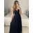 Women's Strapless Long Party Dress (S/M ONE SIZE) ITALIAN FASHION IMPSH2360055 purple S / M