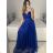 Women's Strapless Long Party Dress (S/M ONE SIZE) ITALIAN FASHION IMPSH2360055 purple S / M