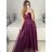 Women's Strapless Long Party Dress (S/M ONE SIZE) ITALIAN FASHION IMPSH2360055 purple S / M
