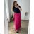 Women's Plus Size Long Pants and Long Sleeve Shirt Set (L/XL/2XL ONE SIZE) POLISH FASHION IMWT23BELLA zelená khaki 56/58