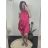Women's Sleeveless Summer Satin Dress (S/M/L ONE SIZE) ITALIAN FASHION IMD23436