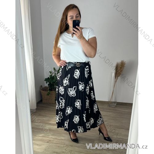 Sukně dámská nadrozměr (46/48/50 ONE SIZE) ITALSKÁ MÓDA IM424351