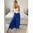 Kalhoty letní háremky dlouhé dámské (S/M/L ONE SIZE) ITALSKÁ MÓDA IMD24199/DUR hnědá camel S/M