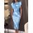 Šaty dlouhé elegantní bez rukávu dámské (S/M/L ONE SIZE) ITALSKÁ MÓDA IMWCN24044