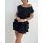 Šaty letní krátký rukáv dámské (S/M/L ONE SIZE) ITALSKÁ MÓDA IMWCN24050