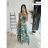 Šaty dlouhé letní na ramínka dámské (S/M/L ONE SIZE) FRANCOUZSKÁ MÓDA FMPZM242256-28